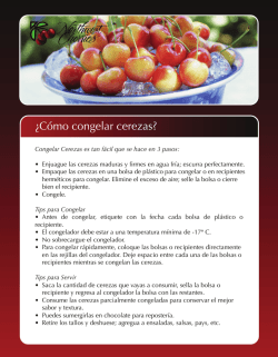 &iquest;C&oacute;mo congelar cerezas? - cerezasnw.com