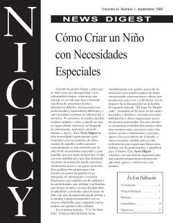 C&oacute;mo Criar un Ni&ntilde;o con Necesidades Especiales