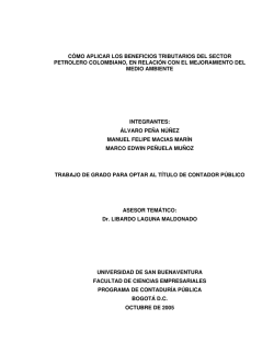 C&Oacute;MO APLICAR LOS BENEFICIOS TRIBUTARIOS DEL SECTOR