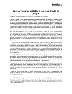 C&oacute;mo evaluar candidatos a testers a trav&eacute;s de juegos - Baufest