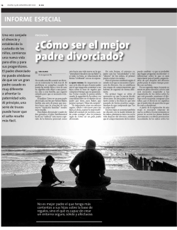 &iquest;C&oacute;mo ser el mejor padre divorciado?