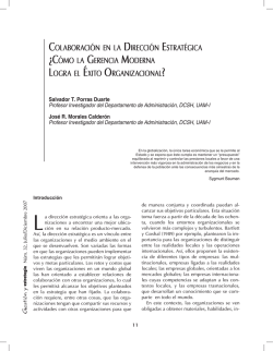 ColaboraCi&oacute;n en la DireCCi&oacute;n estrat&eacute;giCa &iquest;C&oacute;mo la gerenCia
