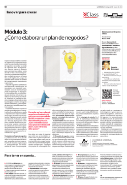M&oacute;dulo 3: &iquest;C&oacute;mo elaborar un plan de negocios? - Papel Digital