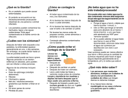 &iquest;Qu&eacute; es la Giardia? &iquest;Cu&aacute;les son los s&iacute;ntomas? &iquest;C&oacute;mo se contagia