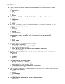 TALLER DE REPASO 1. &iquest;C&oacute;mo se llama la mezcla &aacute;cida de