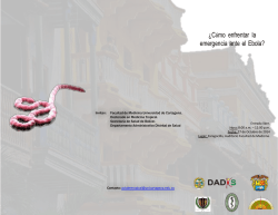 &iquest;C&oacute;mo enfrentar la emergencia ante el Ebola?