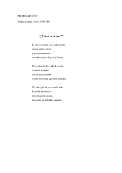 &ldquo;&iquest;C&oacute;mo es el mar?&rdquo;