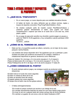 1-. &iquest;QU&Eacute; ES EL &ldquo;PINFUVOTE&rdquo;? 2. &iquest;C&Oacute;MO ES EL TERRENO DE