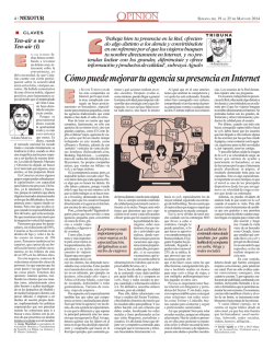 C&oacute;mo puede mejorar tu agencia su presencia en - Javier Agudo