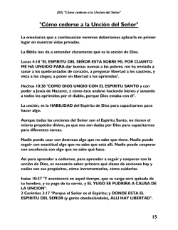 C&oacute;mo cederse a la Unci&oacute;n del Se&ntilde;or - ParaLideres.org