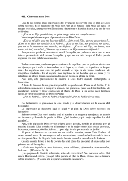 015. C&oacute;mo nos mira Dios Una de las escenas m&aacute;s importantes del