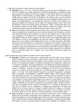 &iquest;C&oacute;mo fue el contexto de vuestra infancia, vuestra - equipocesca