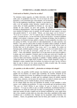 entrevista a isabel molina llorente - Educastur Hospedaje Web