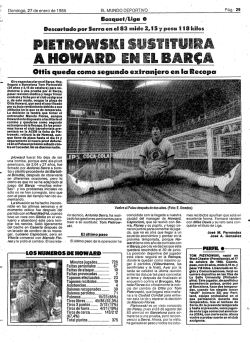PIETROWSKI SU5TTU!RA A HOWARDENEL - Mundo Deportivo