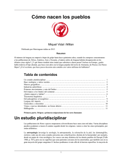 C&oacute;mo nacen los pueblos - Matxingunea