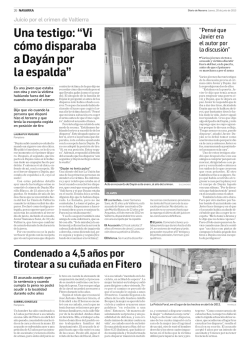 Una testigo: &ldquo;Vi c&oacute;mo disparaba a Day&aacute;n por la espalda&rdquo; - fitero.org