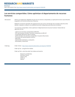 Los servicios compartidos: C&oacute;mo optimizar el departamento de