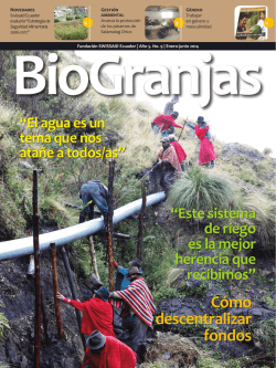 C&oacute;mo descentralizar fondos - Swissaid Ecuador