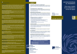 SEMINARIO GESTI&Oacute;N ESTRAT&Eacute;GICA DEL RENDIMIENTO C&oacute;mo