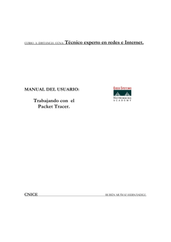 Trabajando con el Packet Tracer.