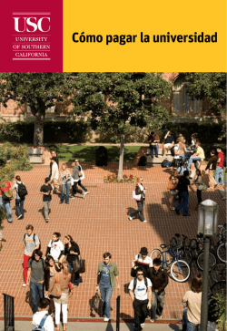 C&oacute;mo pagar la universidad - University of Southern California