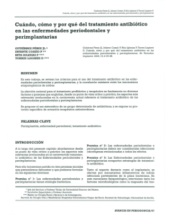 Cu&aacute;ndo, c&oacute;mo y por qu&eacute; del tratamiento antibi&oacute;tico en las - SciELO