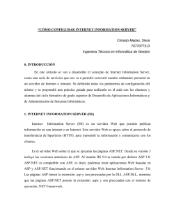 &ldquo;C&Oacute;MO CONFIGURAR INTERNET INFORMATION - Eduinnova