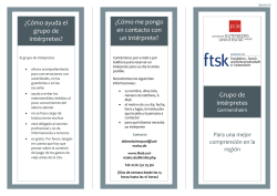 &iquest;C&oacute;mo ayuda el grupo de int&eacute;rpretes? &iquest;C&oacute;mo me pongo en