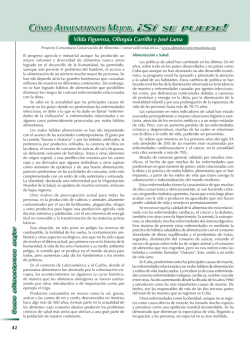 c&oacute;mo alimentarnoS meJor. &iexcl;S&iacute; Se PueDe - Actaf