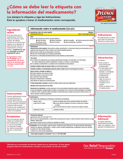 &iquest;C&oacute;mo se debe leer la etiqueta con la informaci&oacute;n del medicamento?