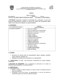 C&oacute;mo usar la l&oacute;gica Qu&eacute; es un argumento o - Filosof&iacute;a Once