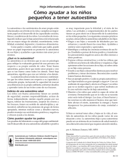 C&oacute;mo ayudar a los ni&ntilde;os peque&ntilde;os a tener autoestima - California