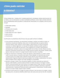 &iquest;C&oacute;mo puedo controlar la diabetes? - Blue Cross Blue Shield of