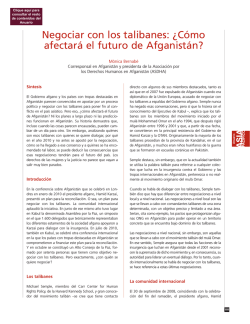 Negociar con los talibanes: &iquest;C&oacute;mo afectar&aacute; el futuro de Afganist&aacute;n?