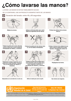 &iquest;C&oacute;mo lavarse las manos?