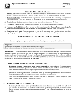 C&Oacute;MO MANEJAR LAS FINANZAS EN EL HOGAR - Radical