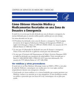 C&oacute;mo Obtener Atenci&oacute;n M&eacute;dica y Medicamentos - Medicare.gov
