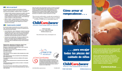 C&oacute;mo armar el rompecabezas . . . . . . para - Child Care Aware