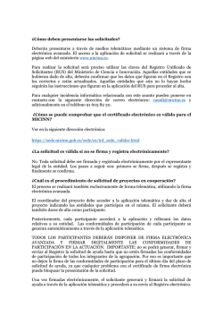 &iquest;C&oacute;mo deben presentarse las solicitudes? Deber&aacute;n presentarse a