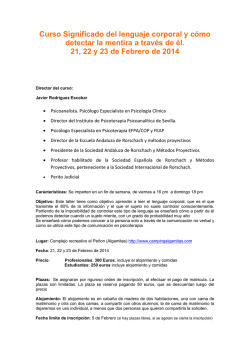 Curso Significado del lenguaje corporal y c&oacute;mo - Unidad Isis