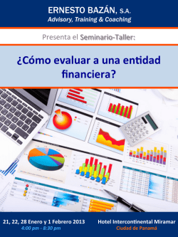 &iquest;C&oacute;mo evaluar a una enVdad financiera? - Ernesto Baz&aacute;n