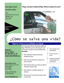 &iquest;C&oacute;mo se salva una vida?