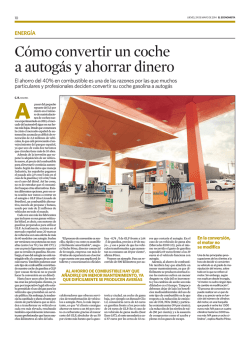 C&oacute;mo convertir un coche a autog&aacute;s y ahorrar dinero