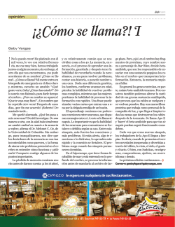 &iexcl;&iquest;C&oacute;mo se llama?! I