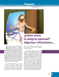 &iquest;C&oacute;mo vives la alegr&iacute;a pascual? Algunas reflexiones&hellip;