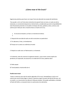 &iquest;C&oacute;mo rezar el Via Crucis? - psantotomasdeaquino.org