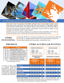 C&Oacute;MO FUNCIONA: PREMIOS C&Oacute;MO ACUMULAR - RevvUniversity