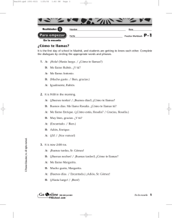 &iquest;C&oacute;mo te llamas? - InforMNs