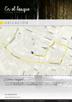 &iquest;C&oacute;mo llegar?