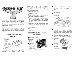 &iquest;C&oacute;mo Lavarse las Manos ? &iquest;Cu&aacute;ndo se deben lavar las manos?